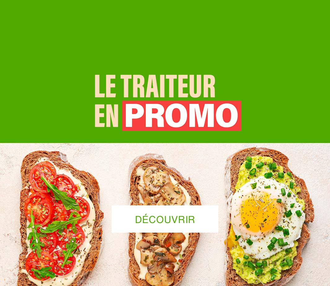 Encart promo traiteur