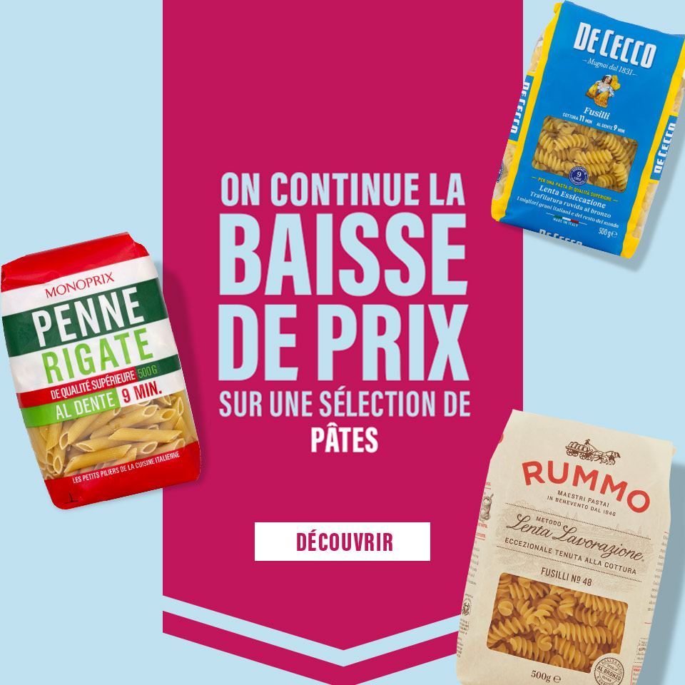 Prix en baisse sur plus de 500 produits du quotidien