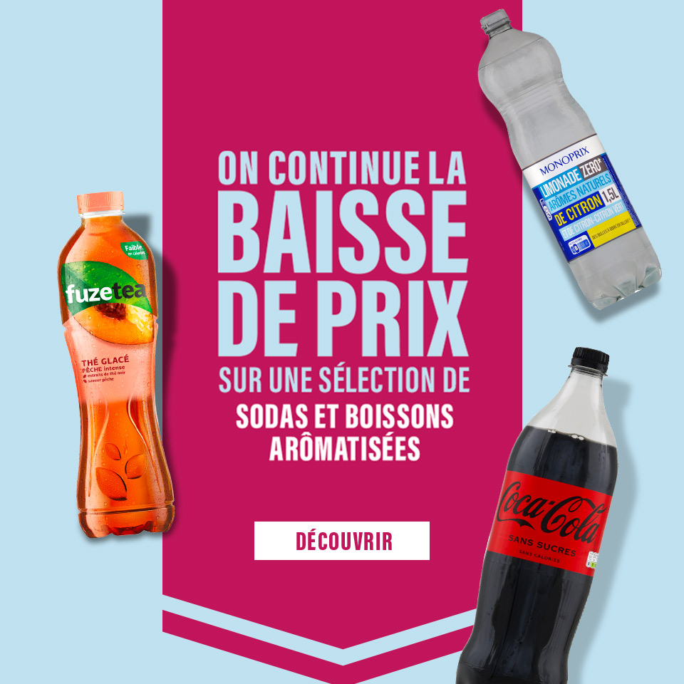 Prix en baisse sur plus de 1000 produits du quotidien