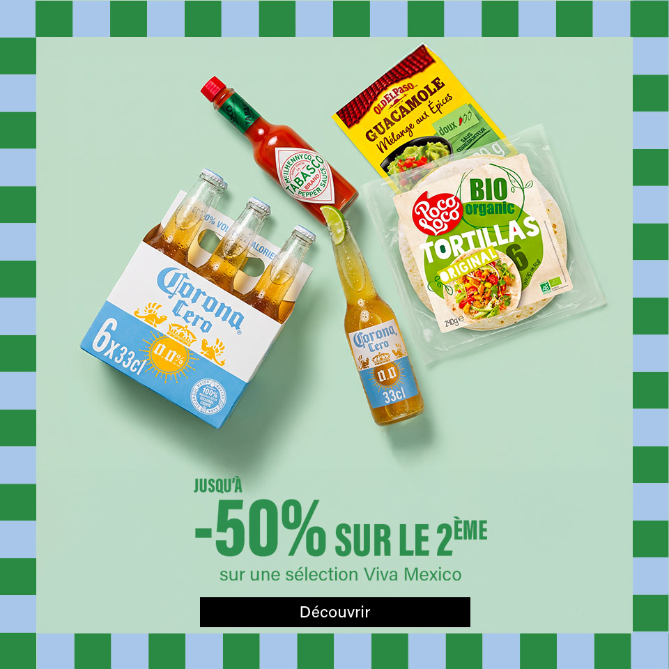 Promo viva mexico, jusqu'à - 50% sur le 2ème sur une selection