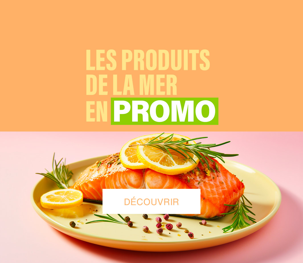 Encart promo produits de la mer