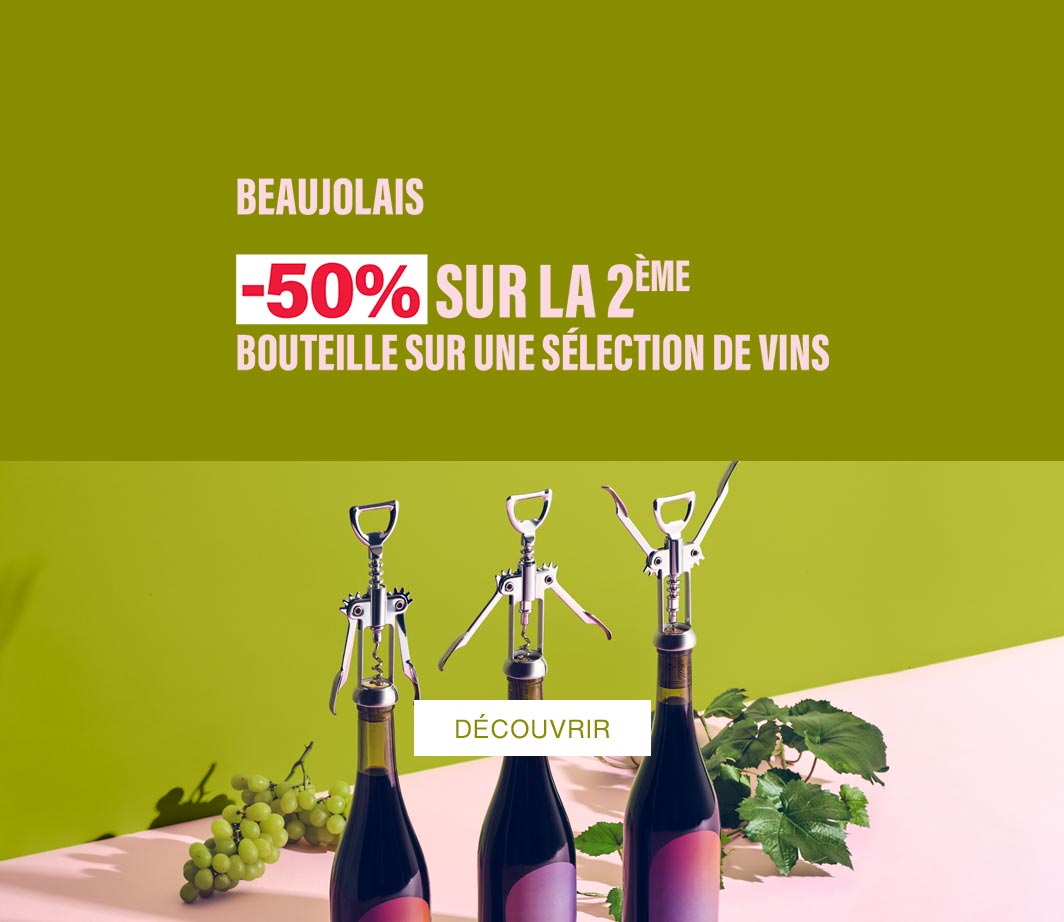 BEAUJOLAIS 50% sur le 2ème