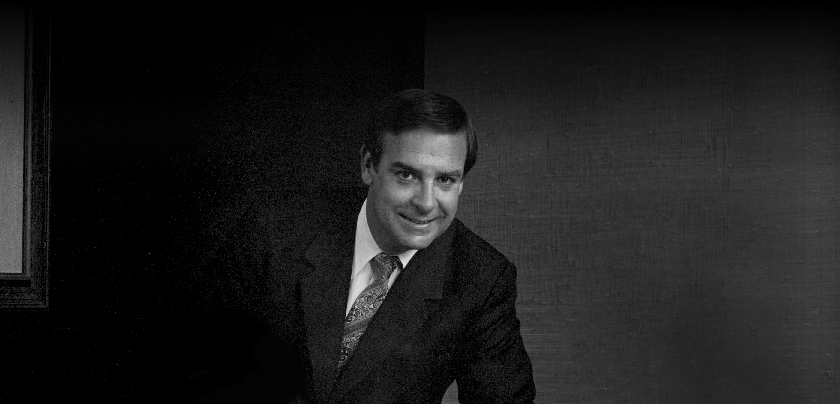 Black and white image of Jack Lockton