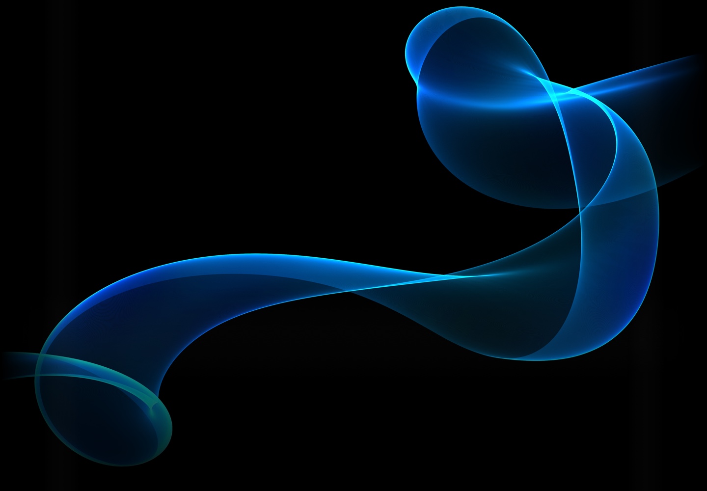 Blue wispy abstract lines