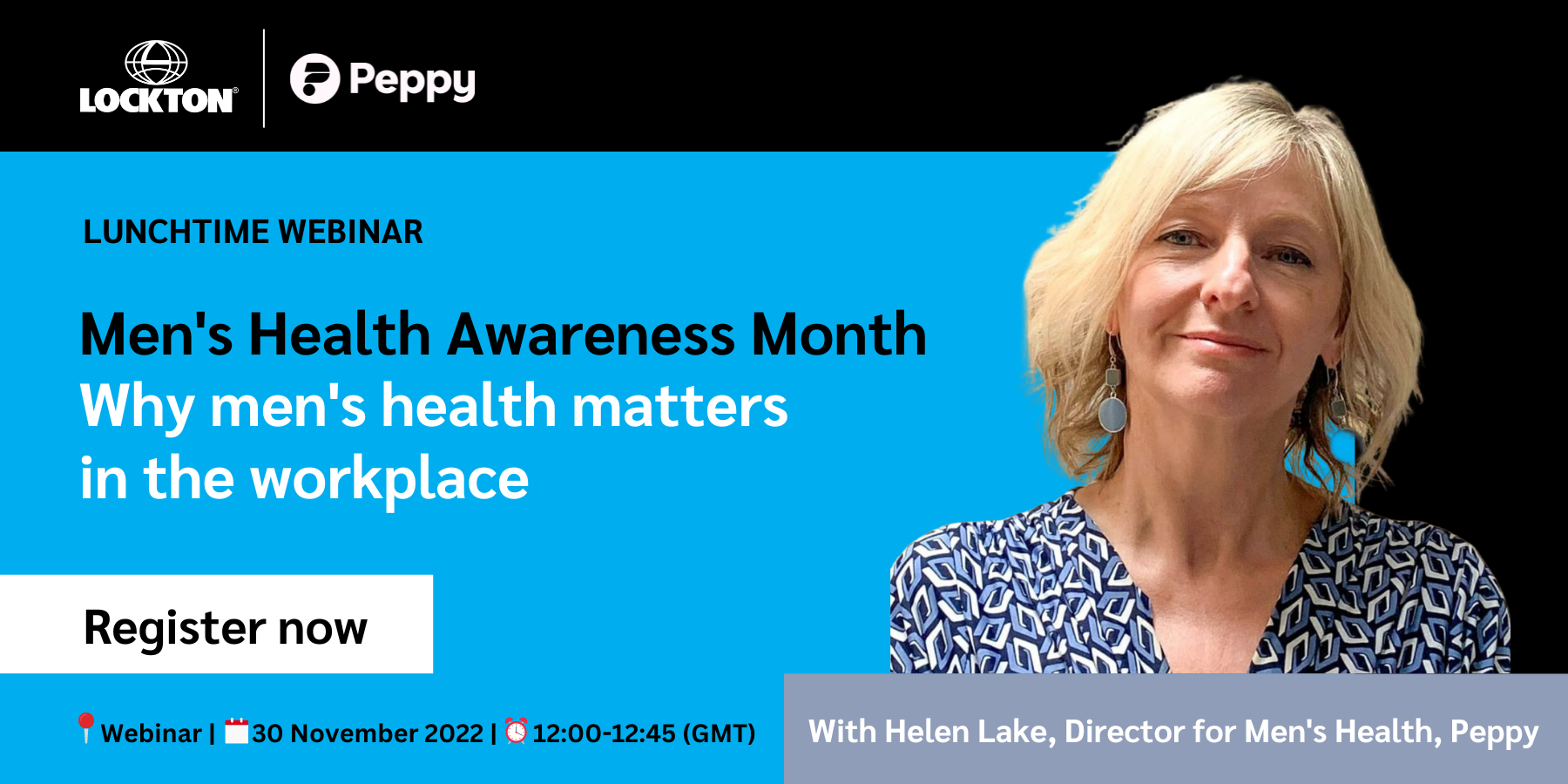 Webinar banner for Peppy men's health awareness month