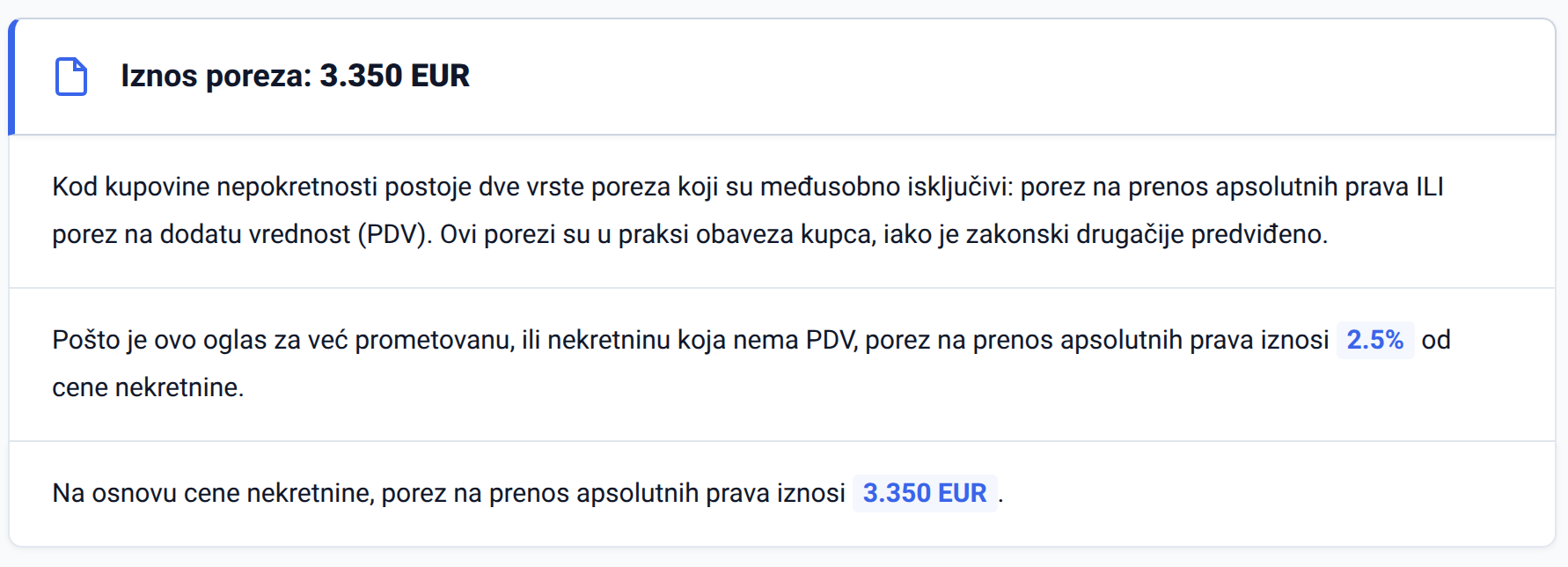 Iznos poreza