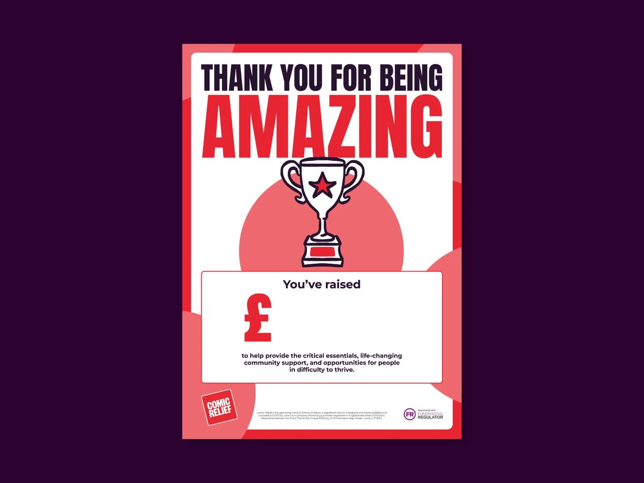 Thank you for being amazing poster