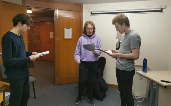 Cambridge University students perform “Blackadder goes forth” for Red Nose Day