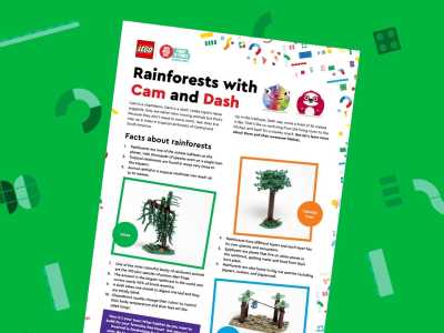 LEGO Rainforests with Cam and Dash for Red Nose Day 2022