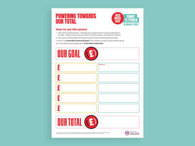 Red Nose Day 2022 Totaliser poster