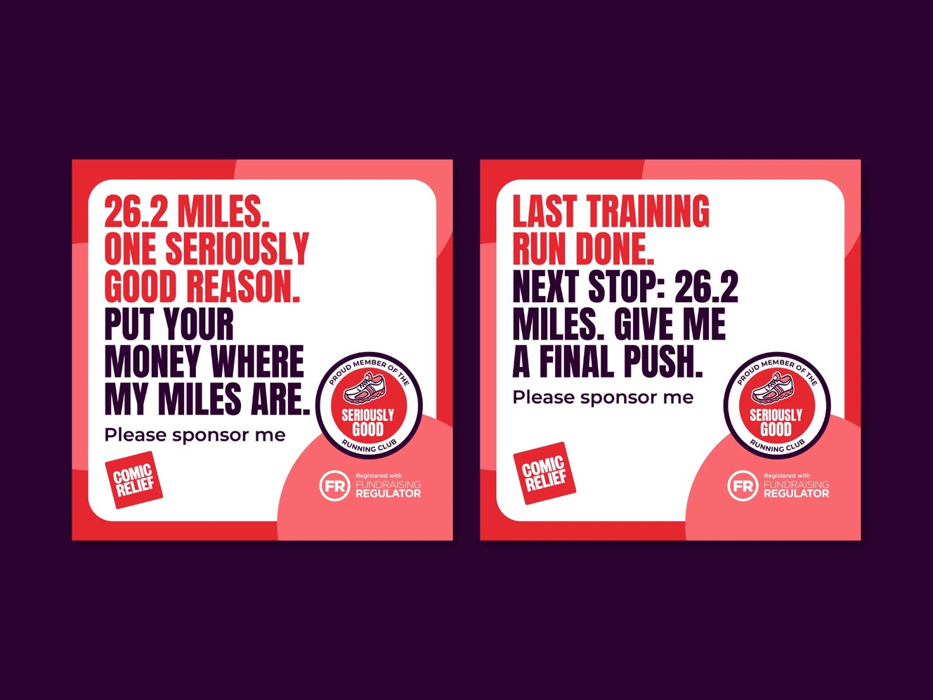 #TeamComicRelief digital milestone badges