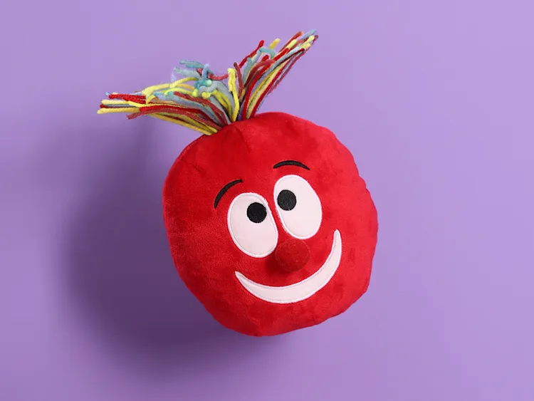 A plush red nose