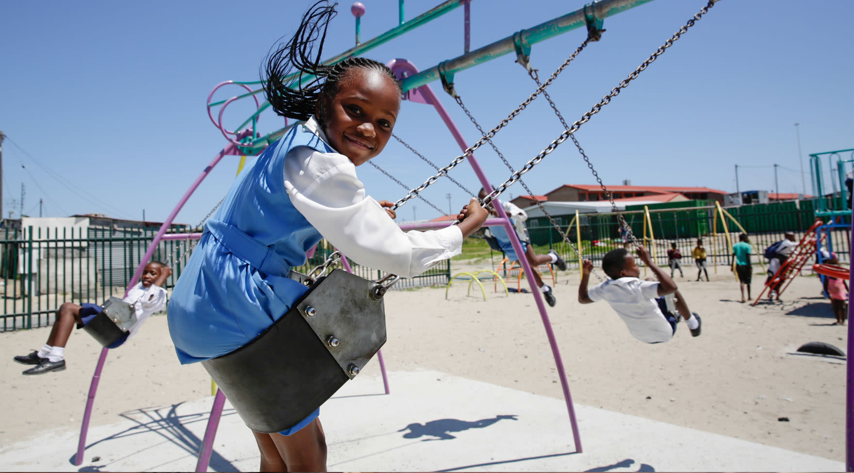 Girl on a swing