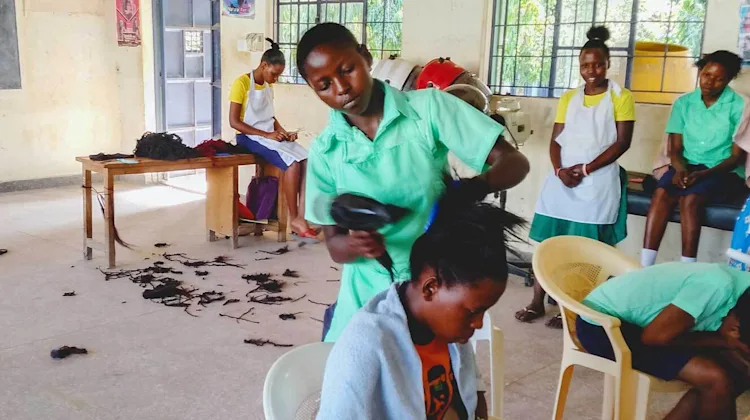 Women at the salon.