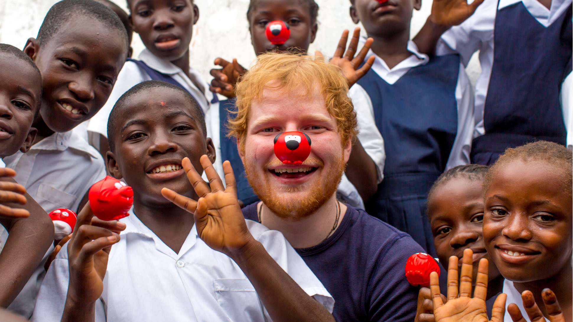 Ed Sheeran leads a host of huge names supporting Red Nose Day Comic