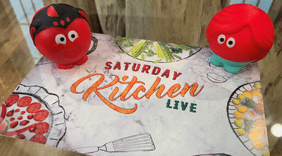 Saturday Kitchen Placemat with Red Noses