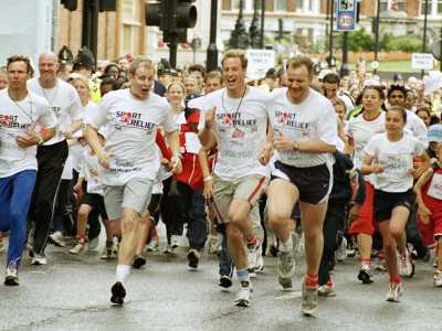 Prince William running the Sport Relief mile