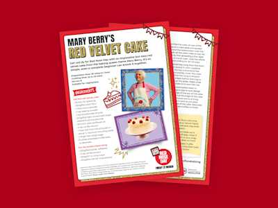 Image of the Red Velvet cake recipe card