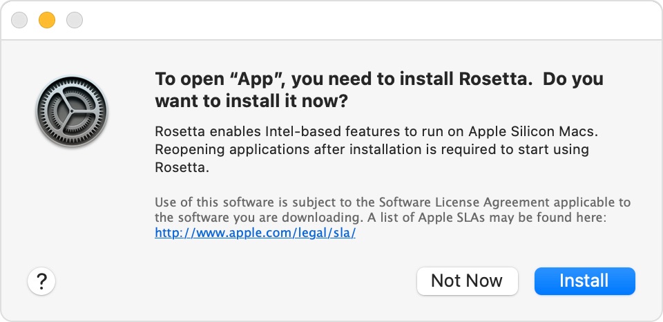 modal install rosetta mac