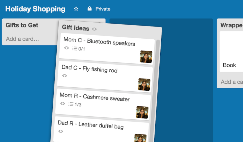 Trello Like Drag and Drop Cards for Project Management Software