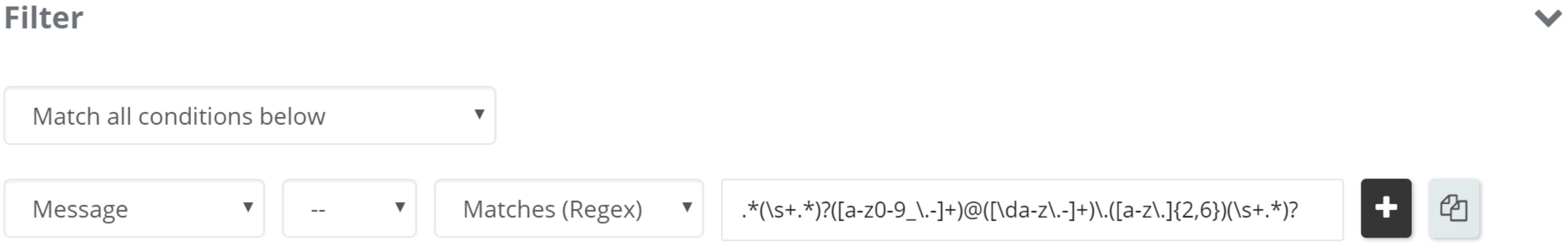 An image that shows how to create a complex rule.