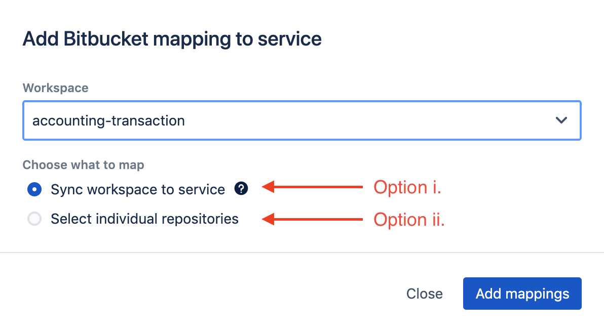 Add mapping to service