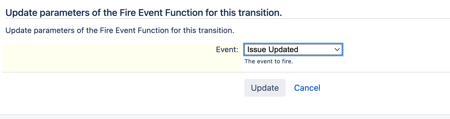 Post function Update parameters