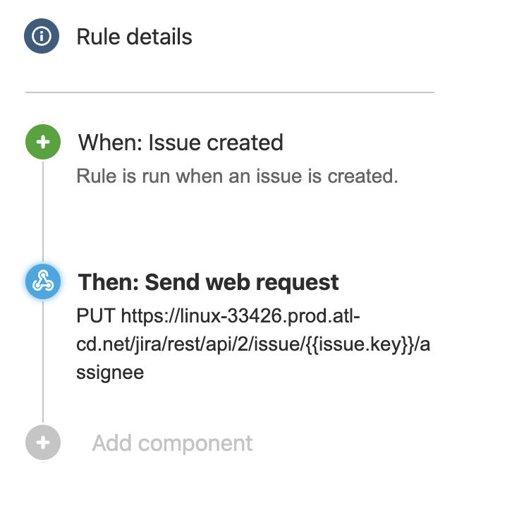 Send web request action