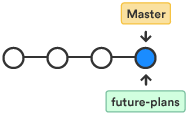 branch diagram after you create a new branch