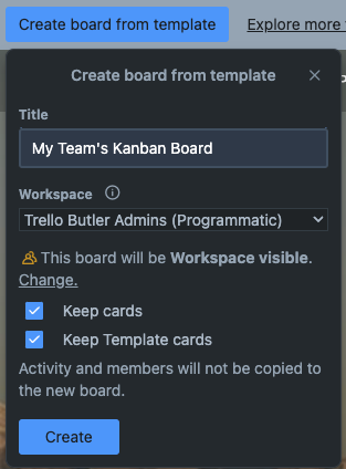 How to create Trello template boards and cards