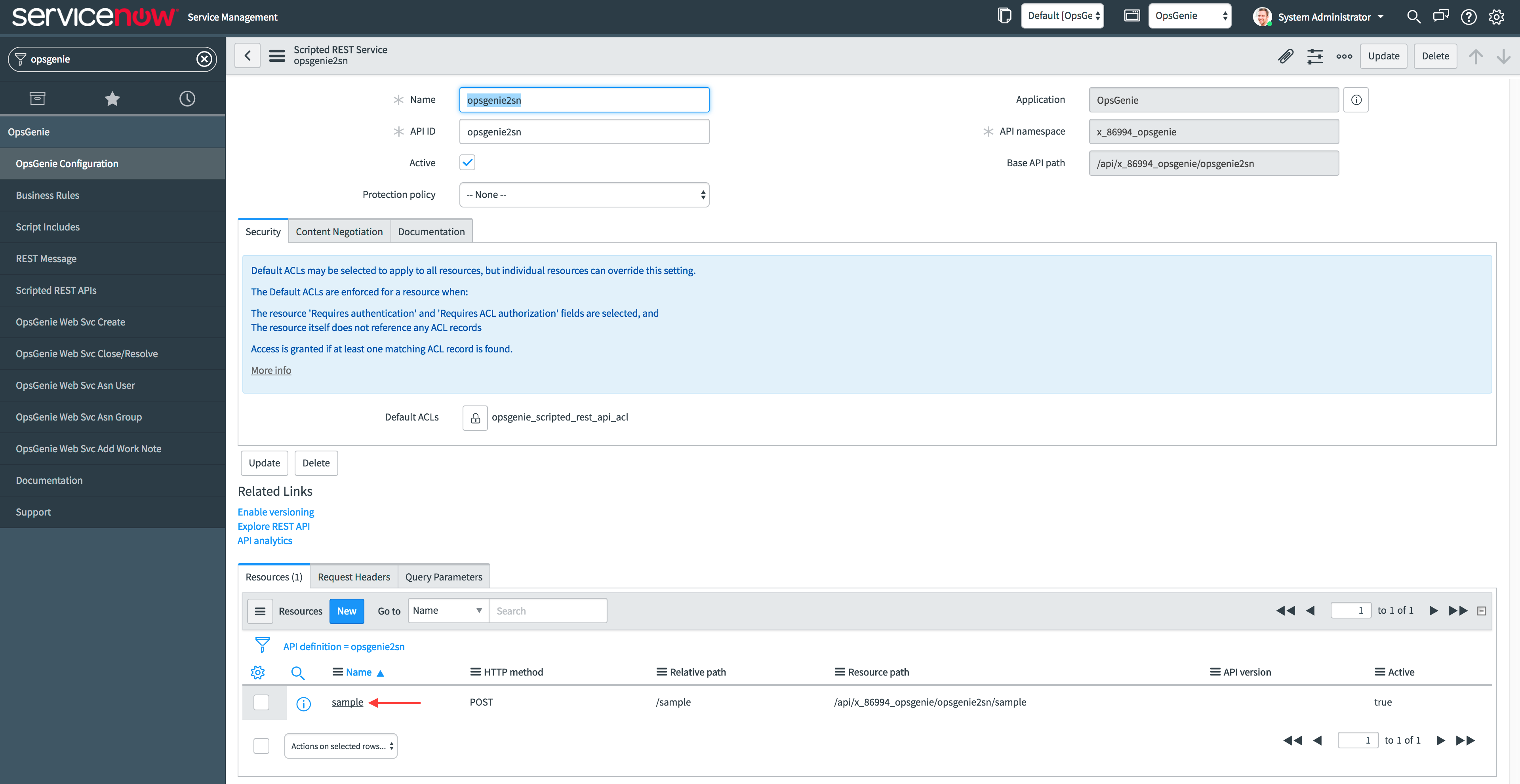 ServiceNow Scripted REST API 