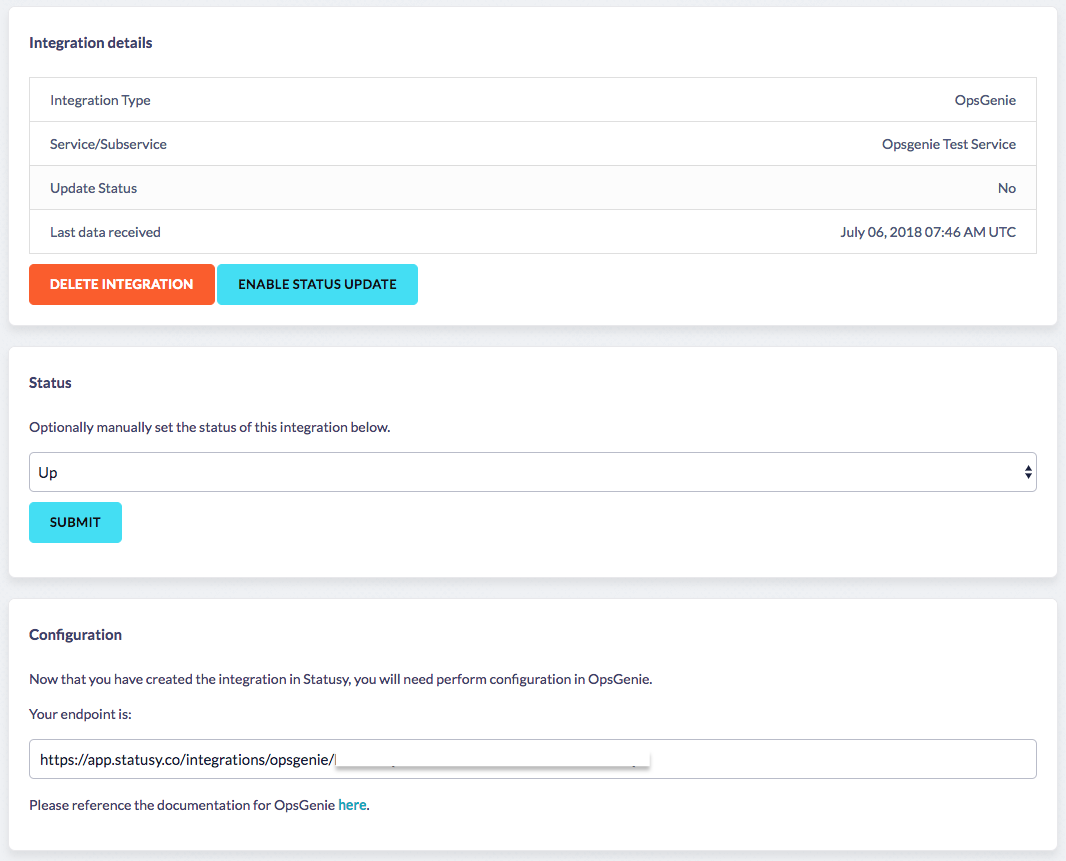 Integration details