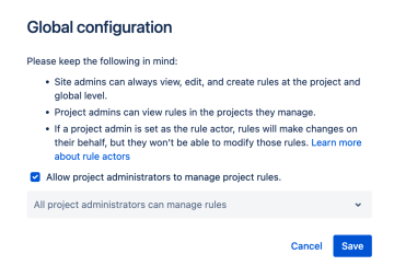 Global configuration for Jira software for HIPAA