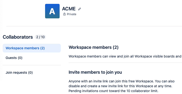 You can check how many collaborators are in your workspace by going to the Workspace Members page.