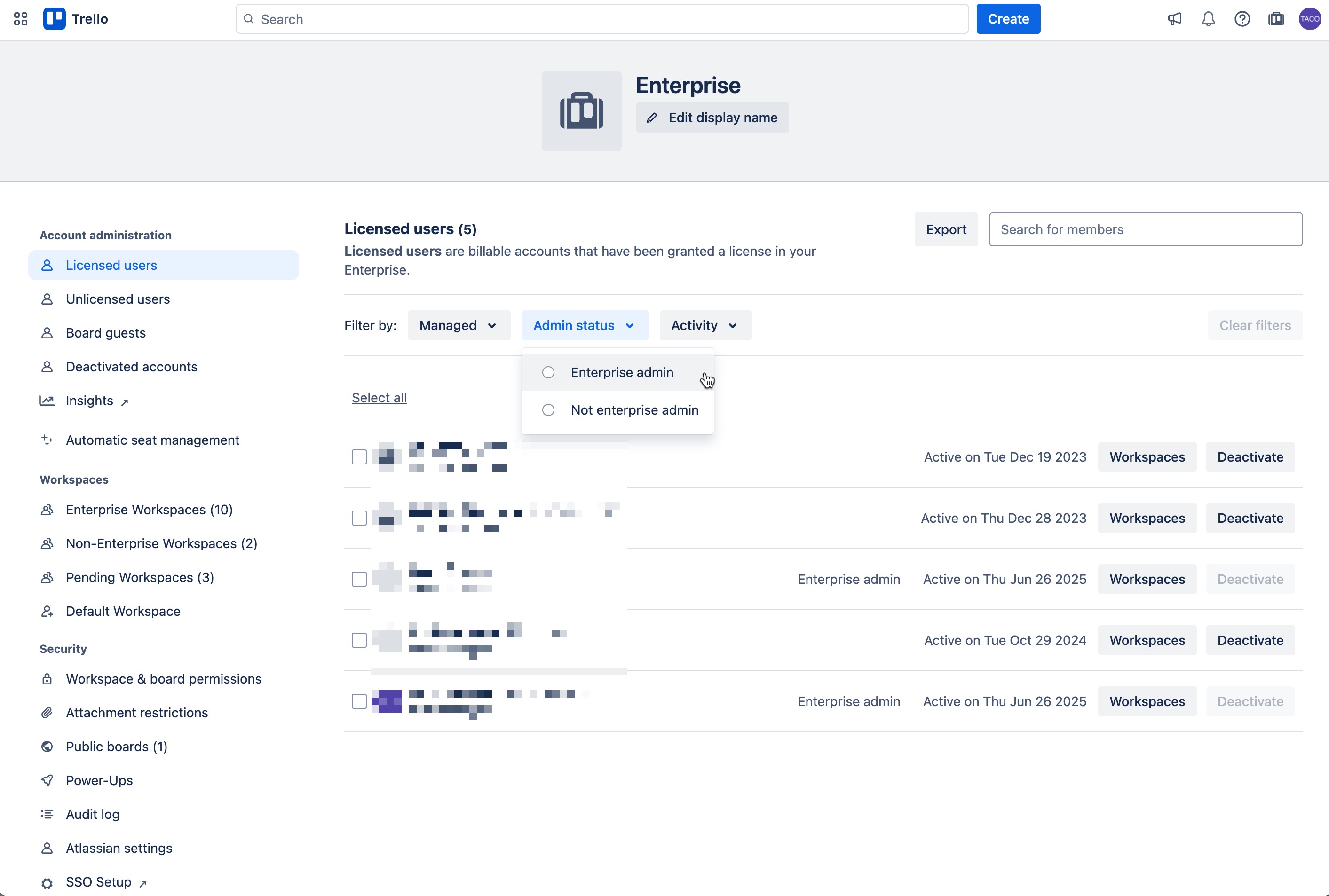 Filters on your Admin dashboard