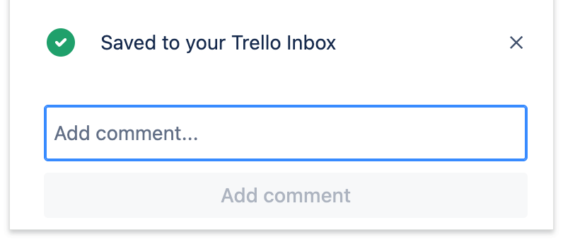 Add a new Trello card to Inbox with the Trello browser extension