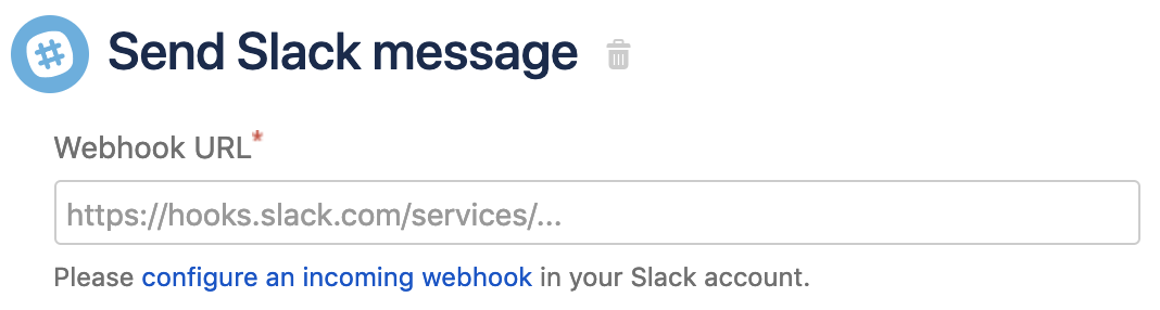 Update the webhook URL