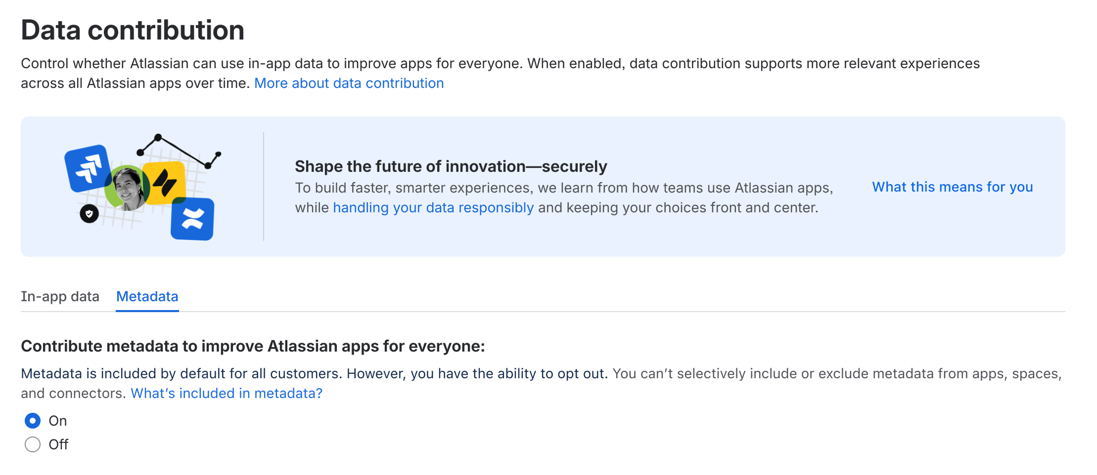 Default data contribution settings for Enterprise plan