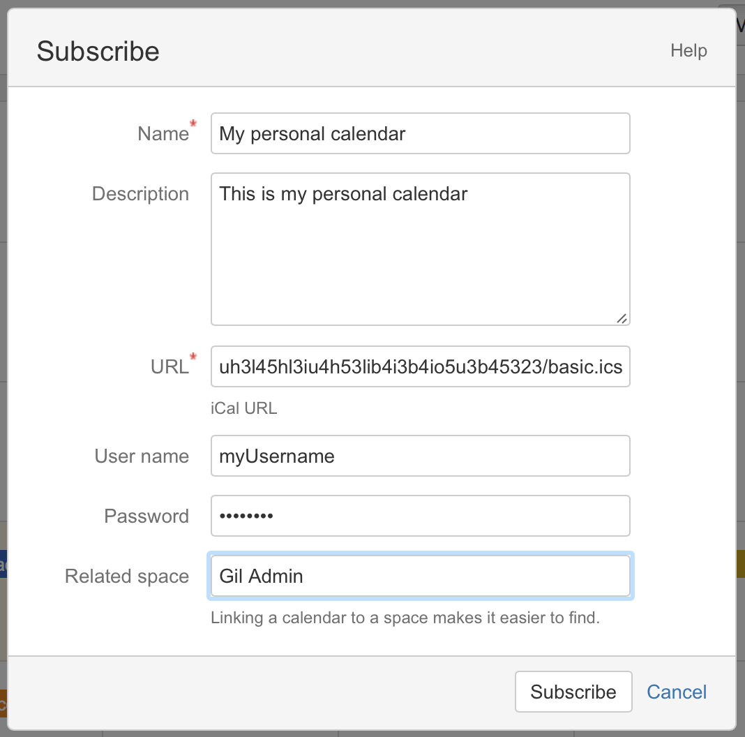 Subscribe to Google Calendars from Confluence Confluence Cloud