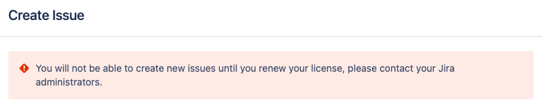 Create Issue License