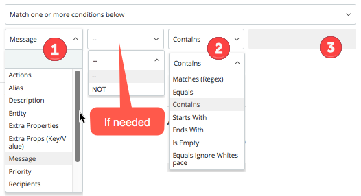 Rule conditions