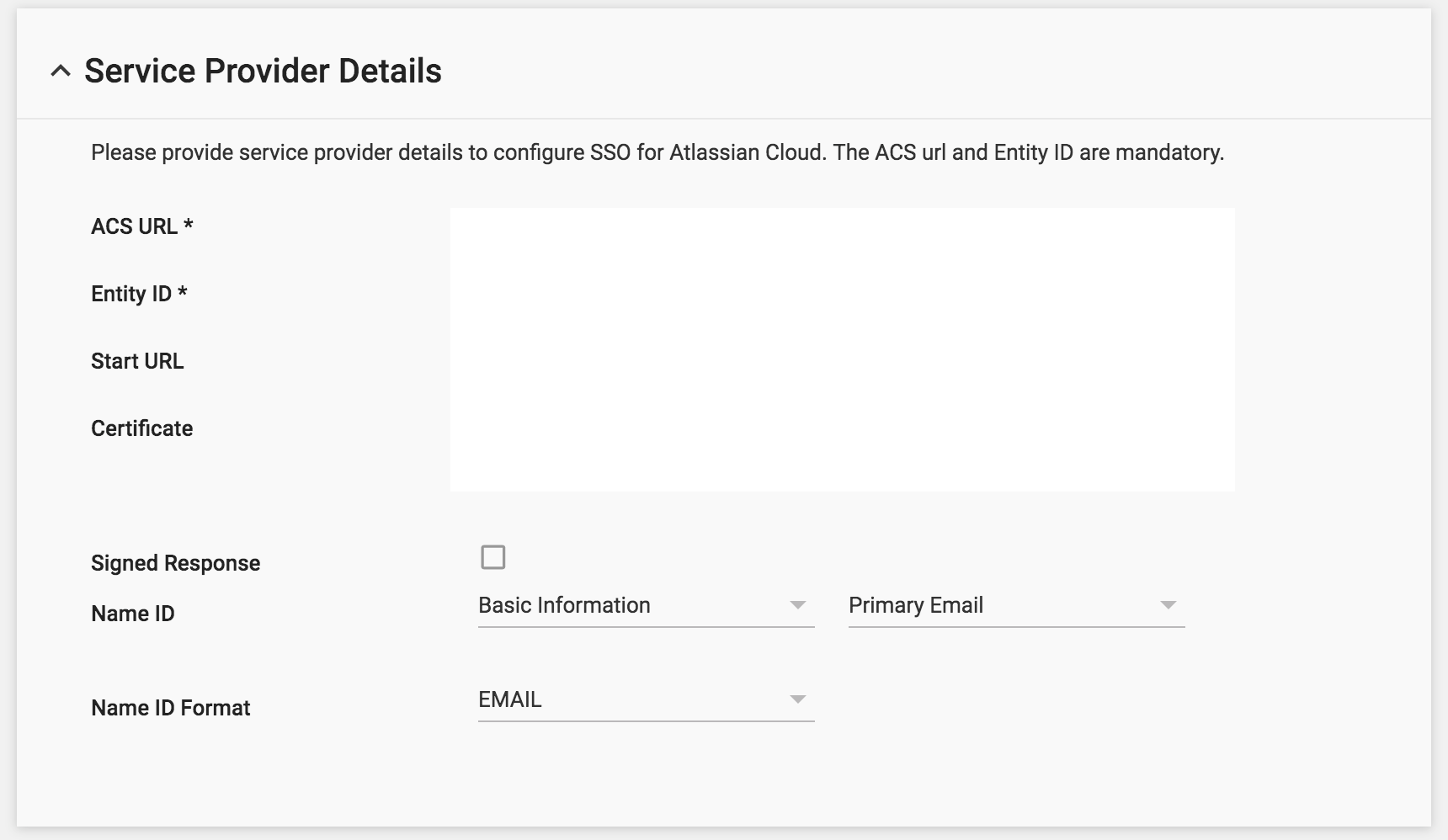 Screenshot of Service Provider Details