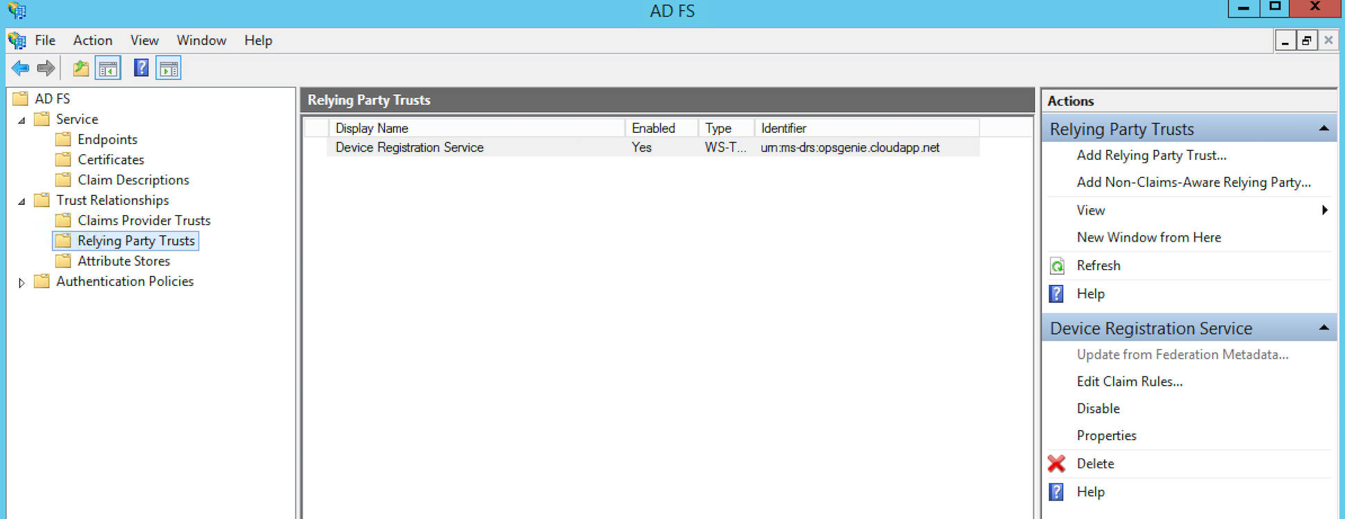 AD FS Management Tool