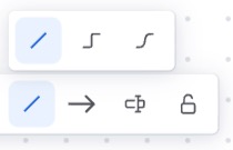 直線が選択されているライン タイプのオプション。