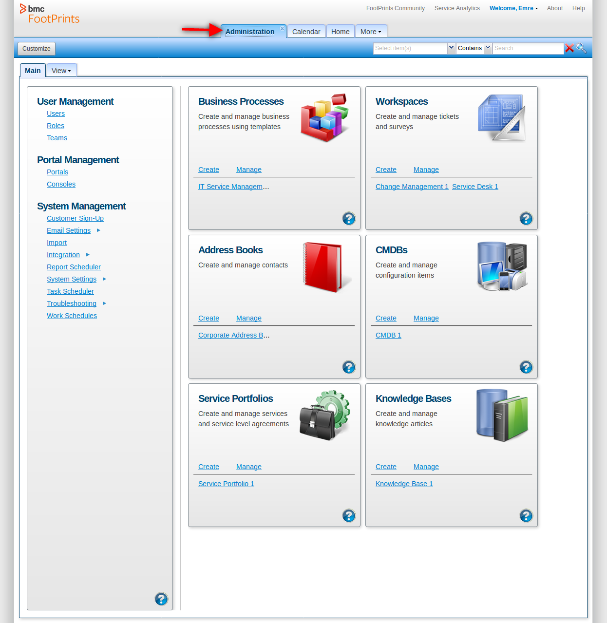 BMC FootPrints v12 Administration