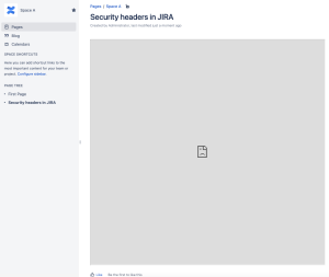 security headers in JIRA