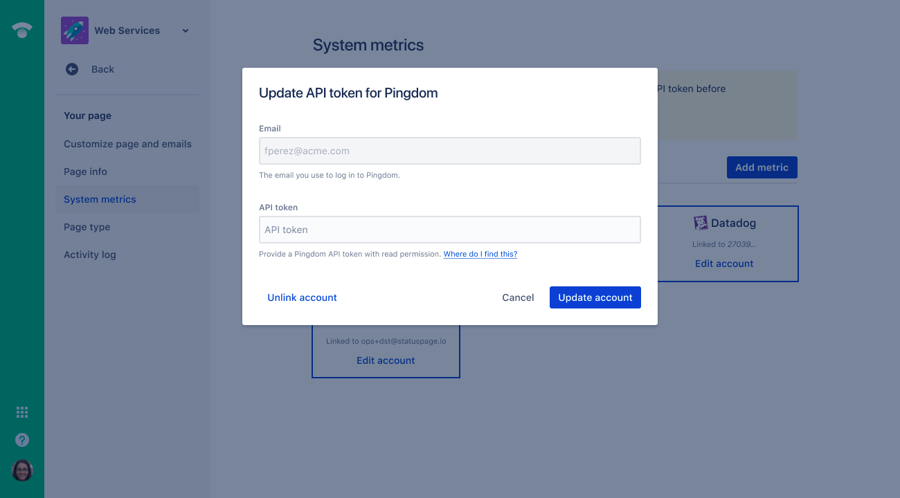 StatusPage.io — Librato Knowledge Base