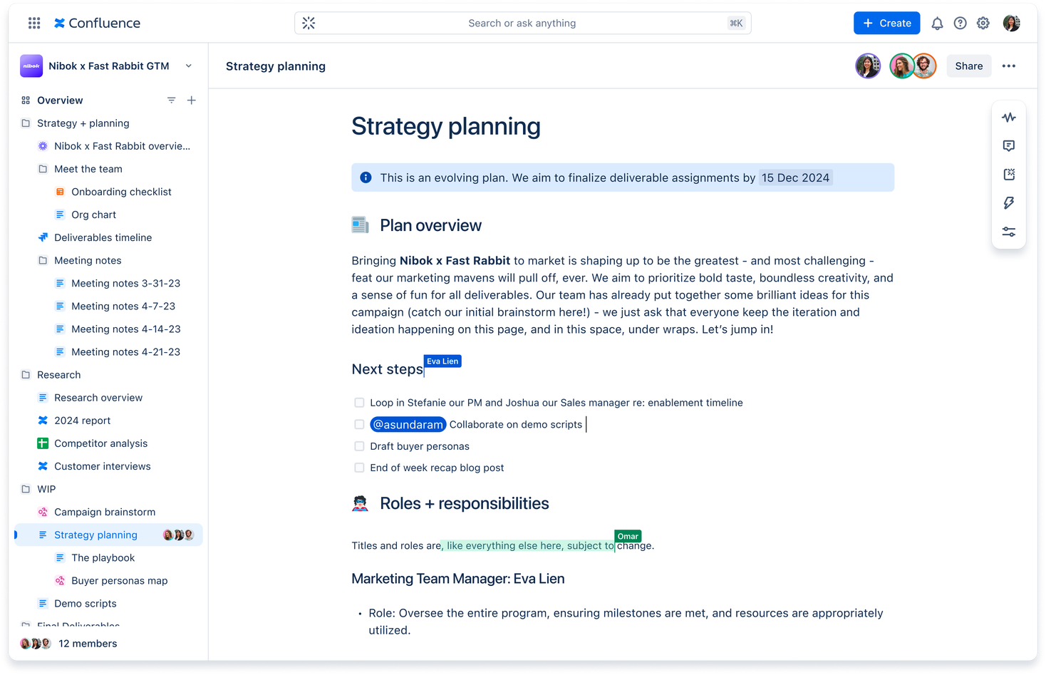 Create and collaborate on liveedit pages in Confluence Confluence