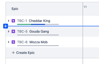 Insert an issue between two existing ones on your roadmap in Jira Software Cloud