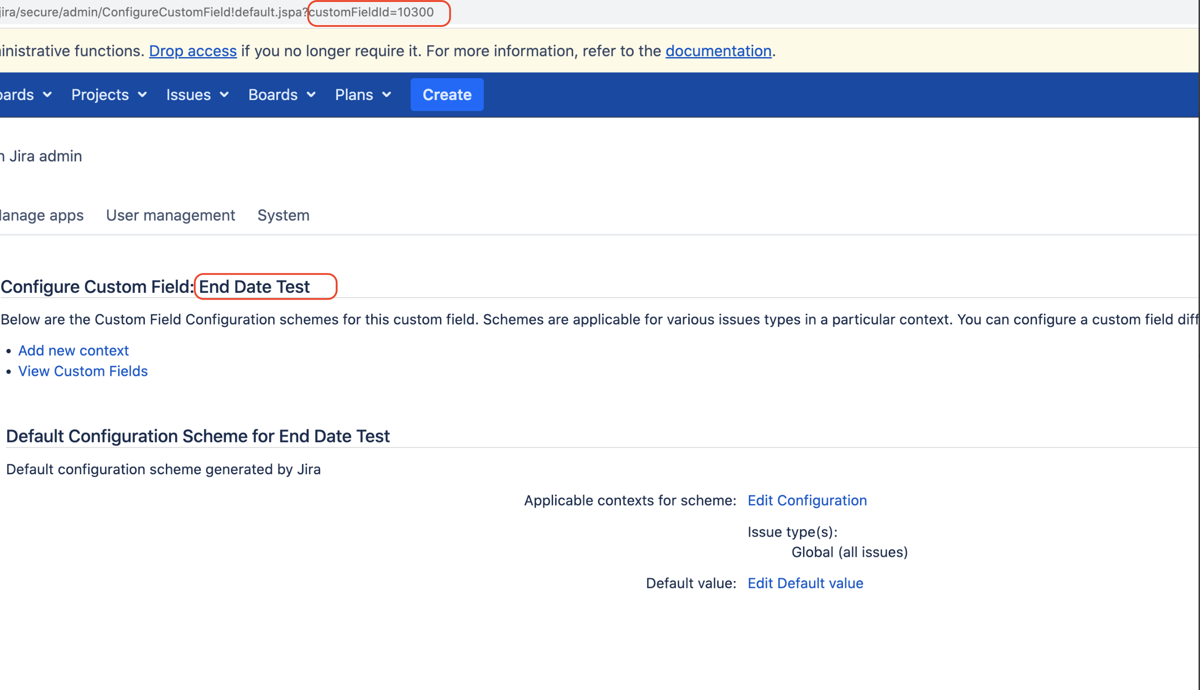 How to find id of a custom field